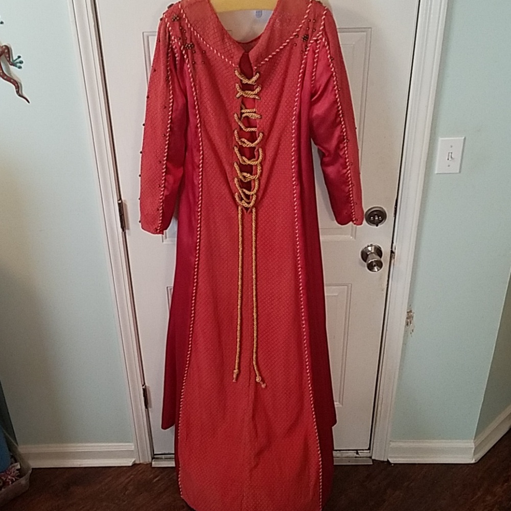 Beaded Halloween renaissance costume rope lace up